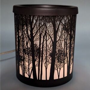 Yankee Candle SPW-24D Electric Wax Warmer Woodland Forest Silhouette Light